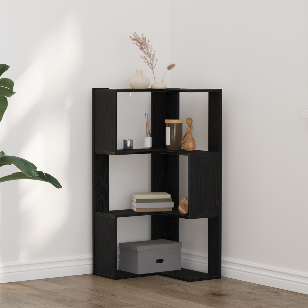 Bogreol Sort eg 50 x 50 x 102 cm