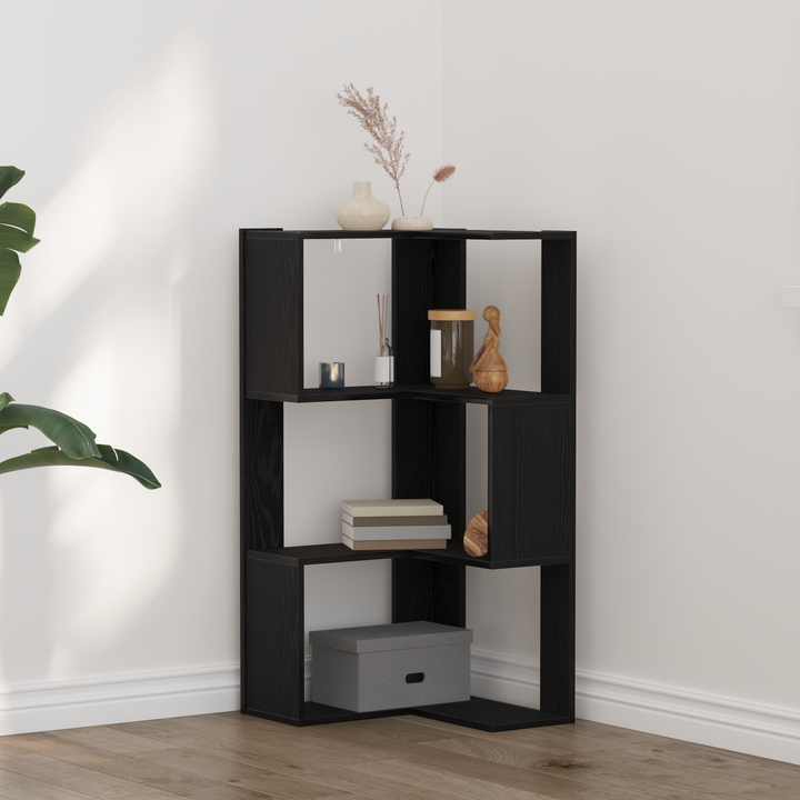 Bogreol Sort eg 50 x 50 x 102 cm