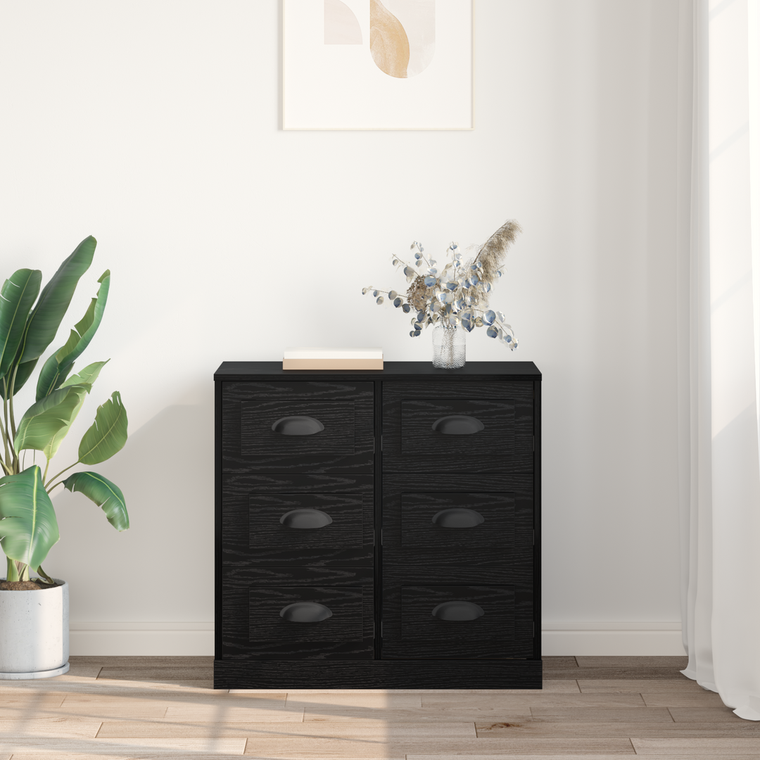 Sideboard Sort eg 70 x 35,5 x 67,5 cm Konstrueret træ