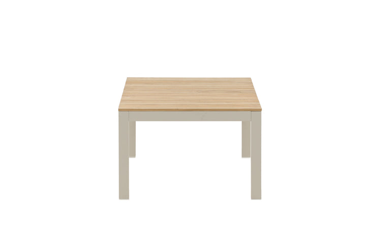 Venture Home Brasilia Sofa Table - Beige alu / teakslats