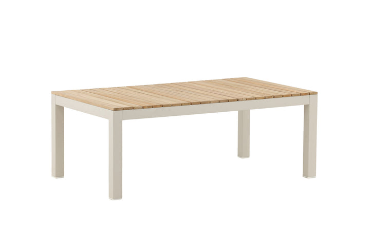 Venture Home Brasilia Sofa Table - Beige alu / teakslats