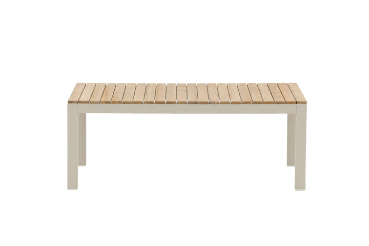 Venture Home Brasilia Sofa Table - Beige alu / teakslats