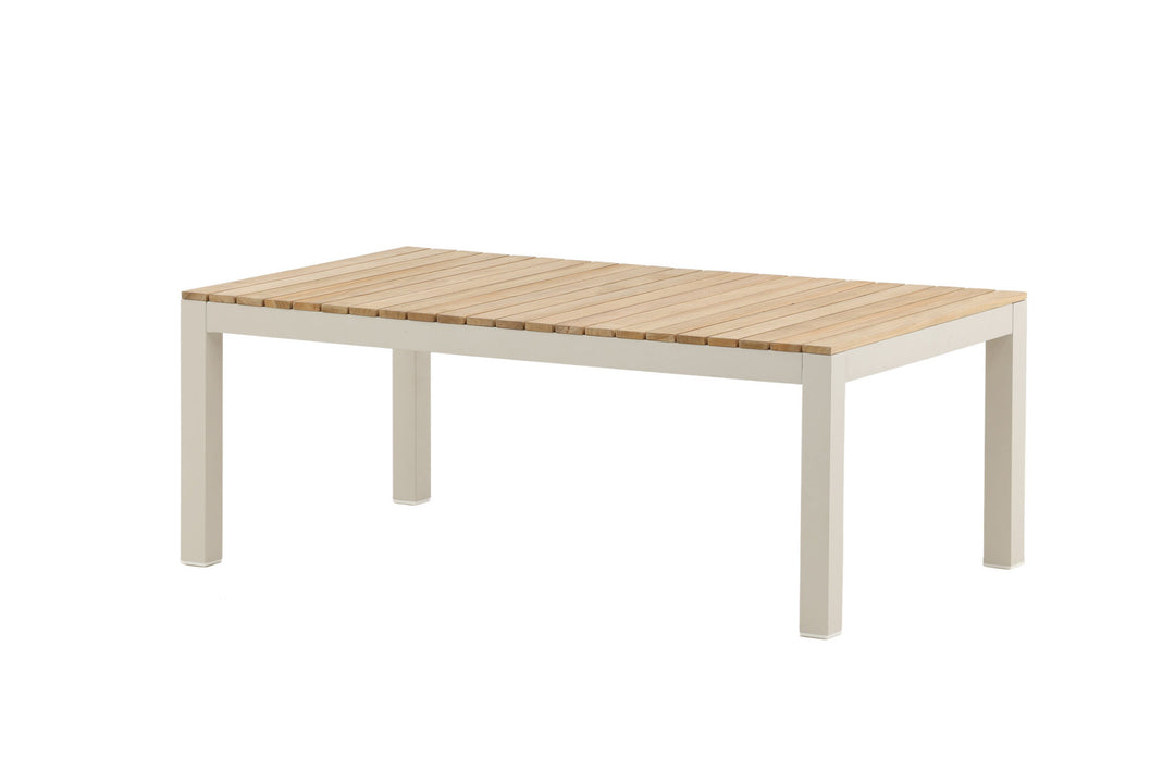 Venture Home Brasilia Sofa Table - Beige alu / teakslats