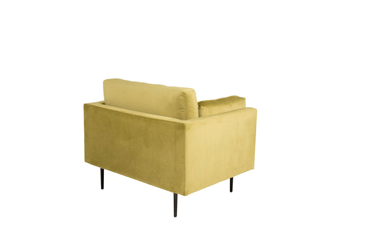 Venture Home Boom - Single Chair Velvet - Spring Green+Black Legs for Boom Sofa - FULL SET_1