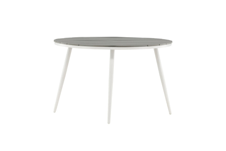 Venture Home Break - Dining Table Round- White / Grey - Alu / Aintwood - 120ø