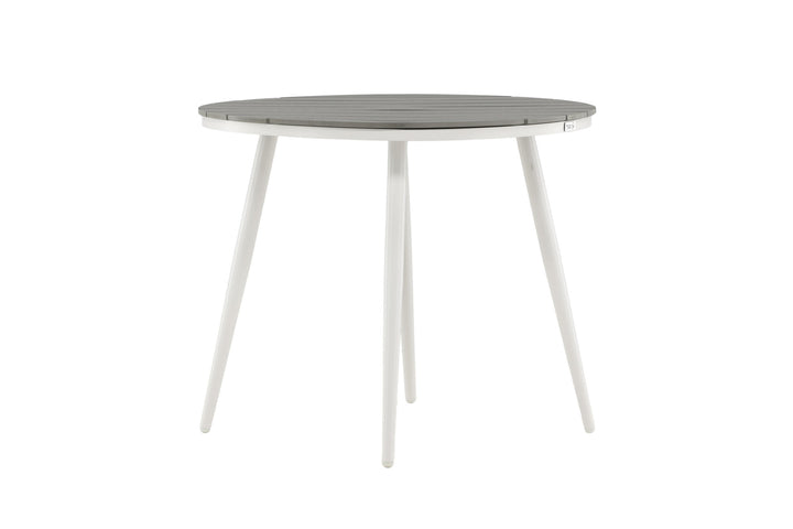 Venture Home Break - Dining Table Round- White / Grey - Alu / Aintwood - 90ø