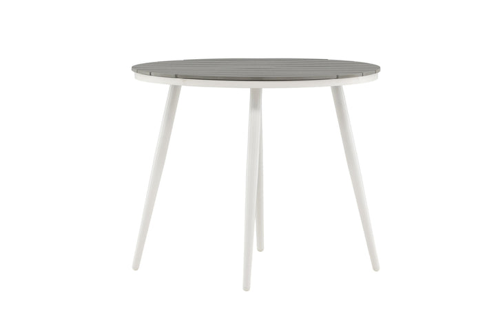 Venture Home Break - Dining Table Round- White / Grey - Alu / Aintwood - 90ø