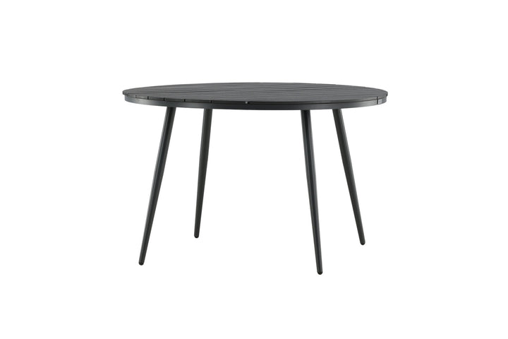 Venture Home Break - Dining Table Round- Black / Black - Alu / Aintwood - 120ø