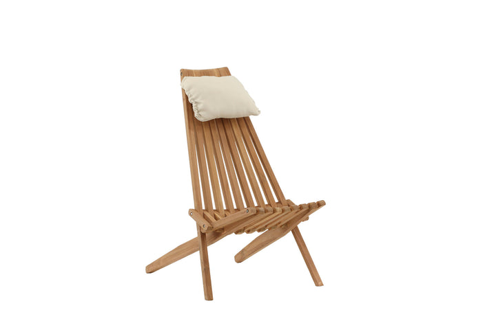 Venture Home Kenya Lounge Chair - Teak golden inc beige Cushion