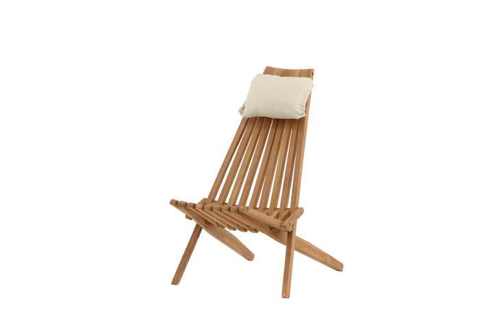 Venture Home Kenya Lounge Chair - Teak golden inc beige Cushion