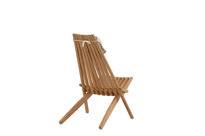 Venture Home Kenya Lounge Chair - Teak golden inc beige Cushion