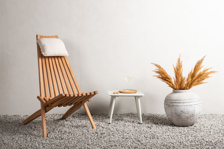 Venture Home Kenya Lounge Chair - Teak golden inc beige Cushion
