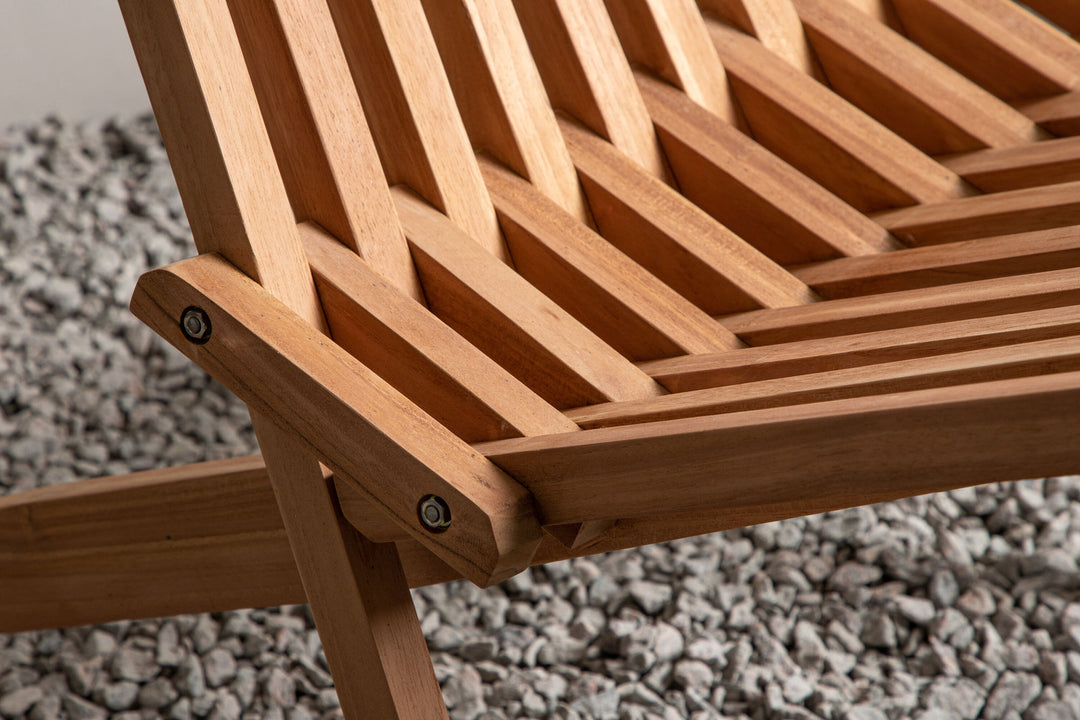 Venture Home Kenya Lounge Chair - Teak golden inc beige Cushion