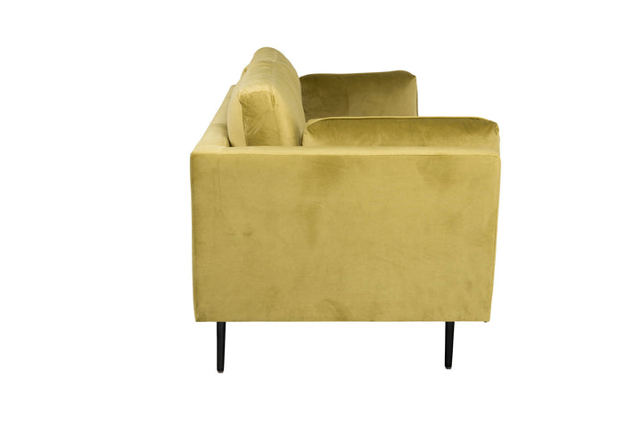 Venture Home Boom - 3 seat sofa Velvet - Spring Green+Black Legs for Boom Sofa - FULL SET_1
