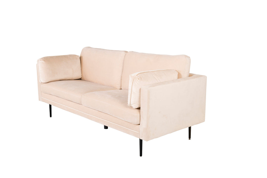 Venture Home Boom - 3 seat sofa Velvet - Creme+Black Legs for Boom Sofa - FULL SET_1