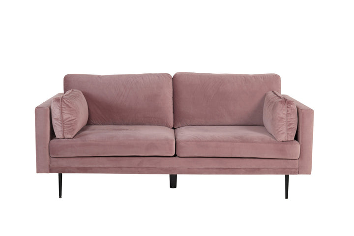 Venture Home Boom - 3 seat sofa Velvet - Dusty pink+Black Legs for Boom Sofa - FULL SET_1