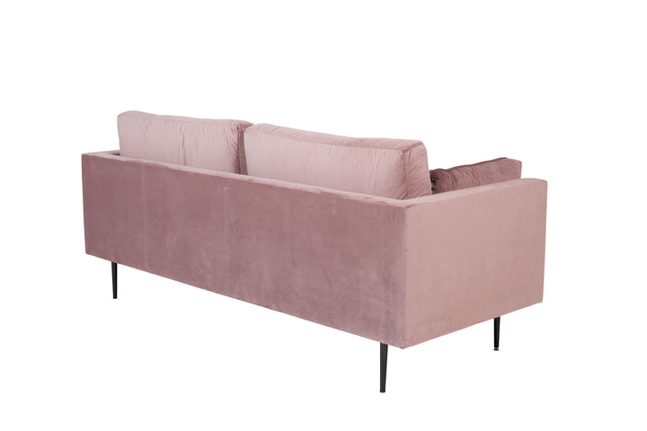 Venture Home Boom - 3 seat sofa Velvet - Dusty pink+Black Legs for Boom Sofa - FULL SET_1