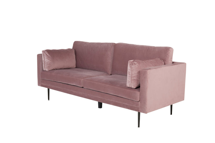 Venture Home Boom - 3 seat sofa Velvet - Dusty pink+Black Legs for Boom Sofa - FULL SET_1