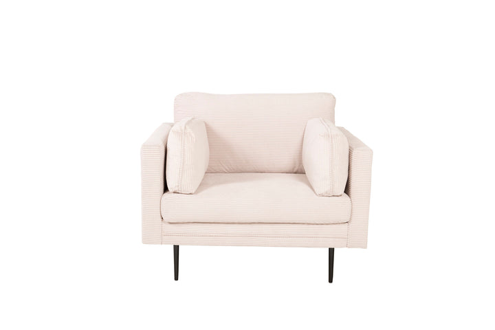 Venture Home Boom - Single Chair Corduroy - Beige +Black Legs for Boom Sofa - FULL SET_1