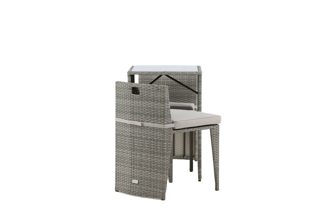 Venture Home Savanna - Caféset- Grey - Wicker -