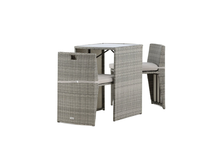Venture Home Savanna - Caféset- Grey - Wicker -