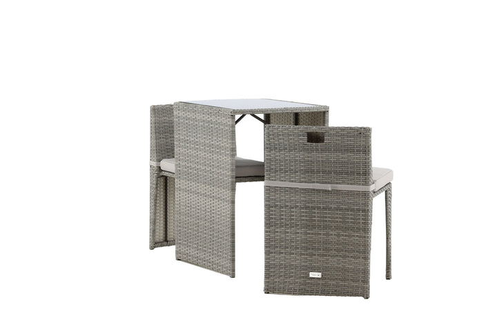 Venture Home Savanna - Caféset- Grey - Wicker -