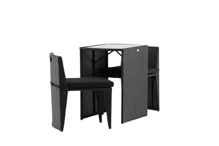 Venture Home Savanna - Caféset- Black - Wicker -