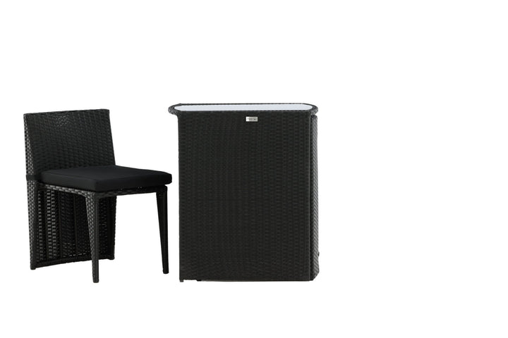 Venture Home Savanna - Caféset- Black - Wicker -