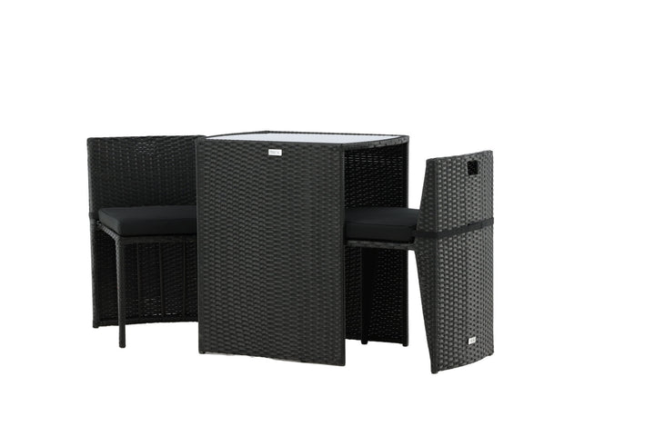 Venture Home Savanna - Caféset- Black - Wicker -