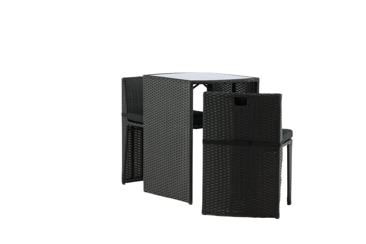 Venture Home Savanna - Caféset- Black - Wicker -