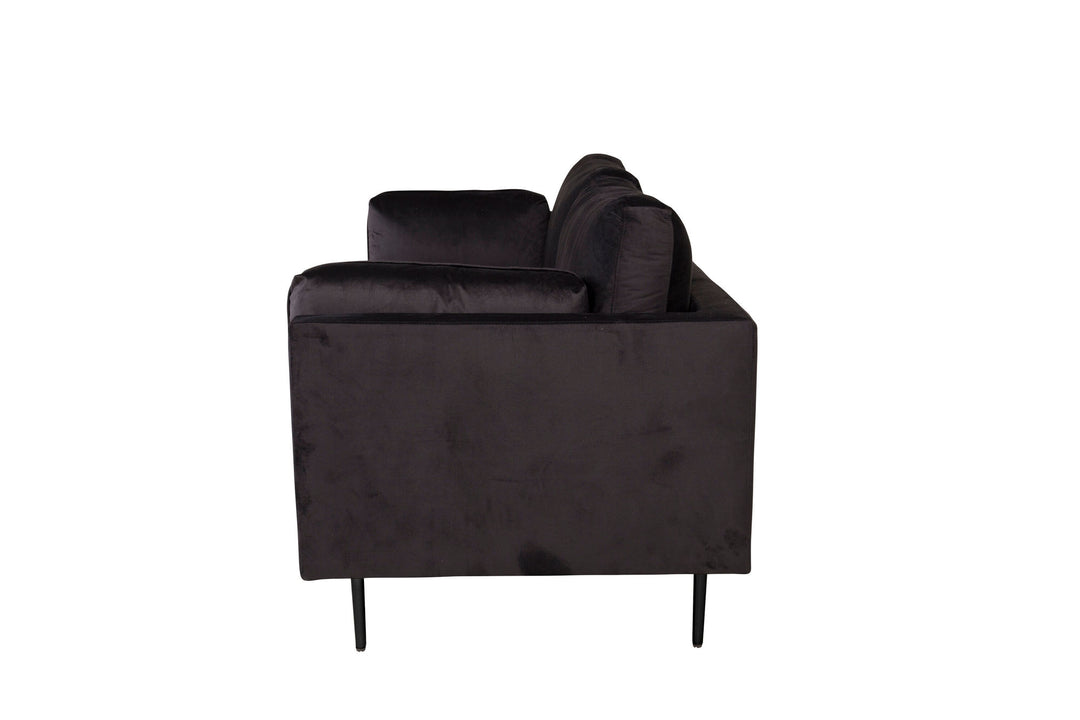 Venture Home Boom - 3 seat sofa Velvet - Black+Black Legs for Boom Sofa - FULL SET_1