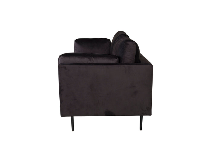 Venture Home Boom - 3 seat sofa Velvet - Black+Black Legs for Boom Sofa - FULL SET_1