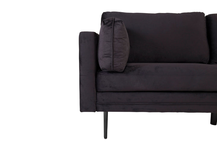 Venture Home Boom - 3 seat sofa Velvet - Black+Black Legs for Boom Sofa - FULL SET_1