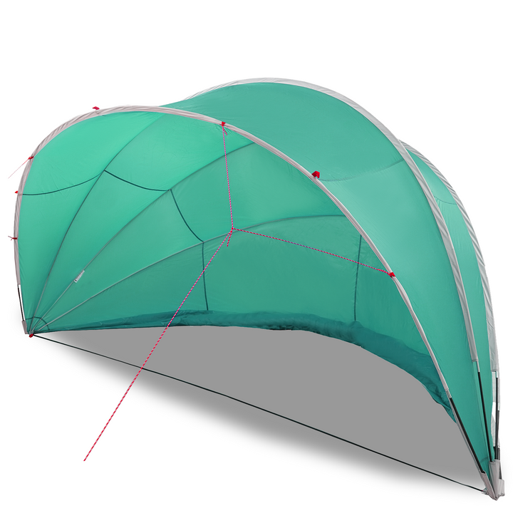 Pool Dome 546 x 516 x 250 cm 185T polyester med PU-belægning