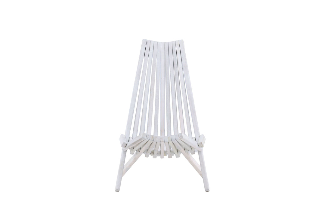 Venture Home Maja Lounge Chair - Acacia W/neckpillow - White wash
