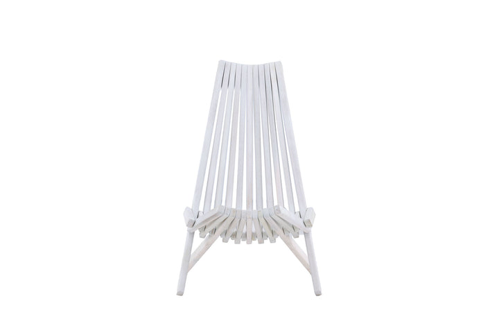Venture Home Maja Lounge Chair - Acacia W/neckpillow - White wash