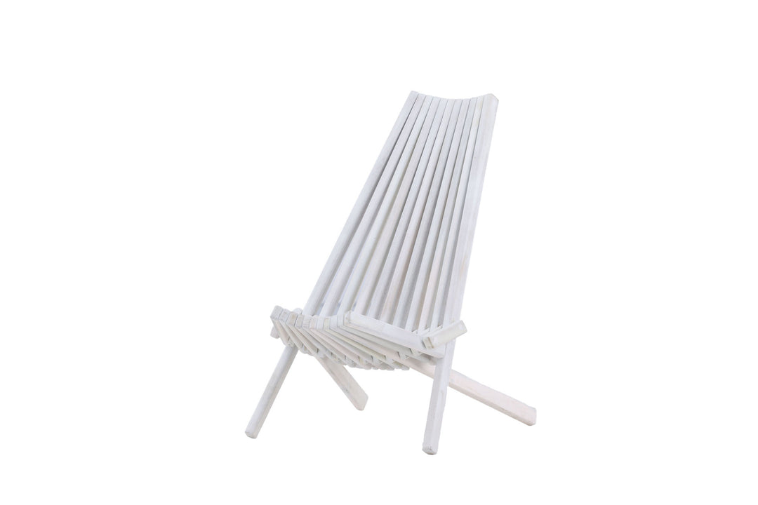 Venture Home Maja Lounge Chair - Acacia W/neckpillow - White wash