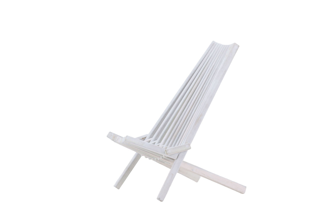 Venture Home Maja Lounge Chair - Acacia W/neckpillow - White wash