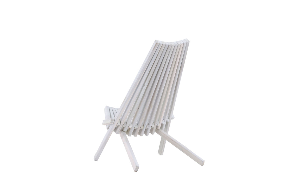 Venture Home Maja Lounge Chair - Acacia W/neckpillow - White wash