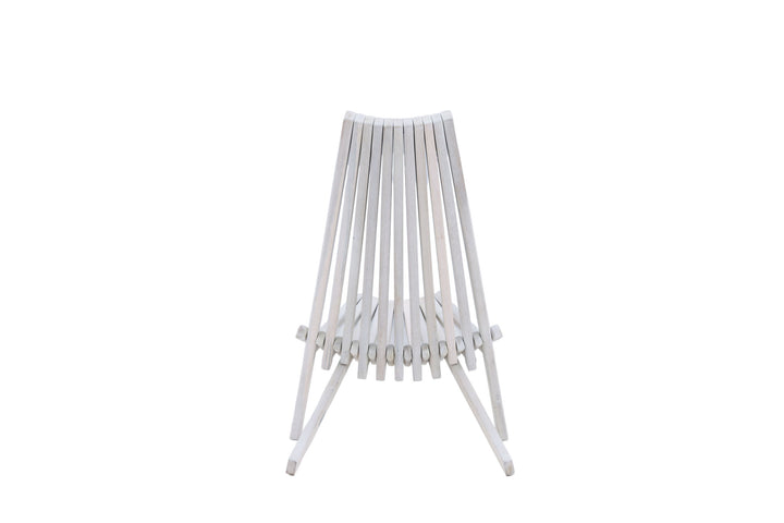 Venture Home Maja Lounge Chair - Acacia W/neckpillow - White wash
