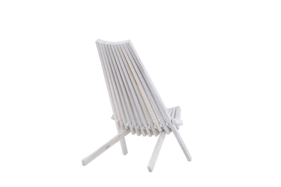 Venture Home Maja Lounge Chair - Acacia W/neckpillow - White wash