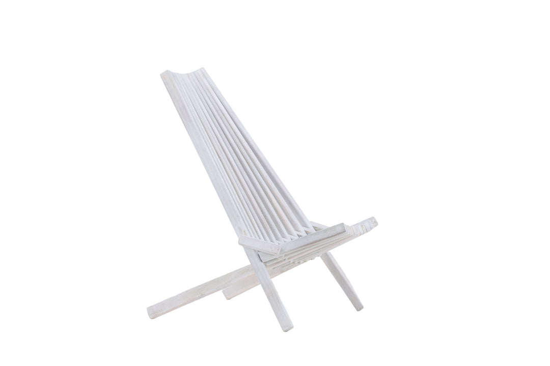 Venture Home Maja Lounge Chair - Acacia W/neckpillow - White wash