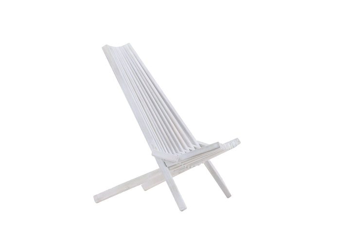 Venture Home Maja Lounge Chair - Acacia W/neckpillow - White wash