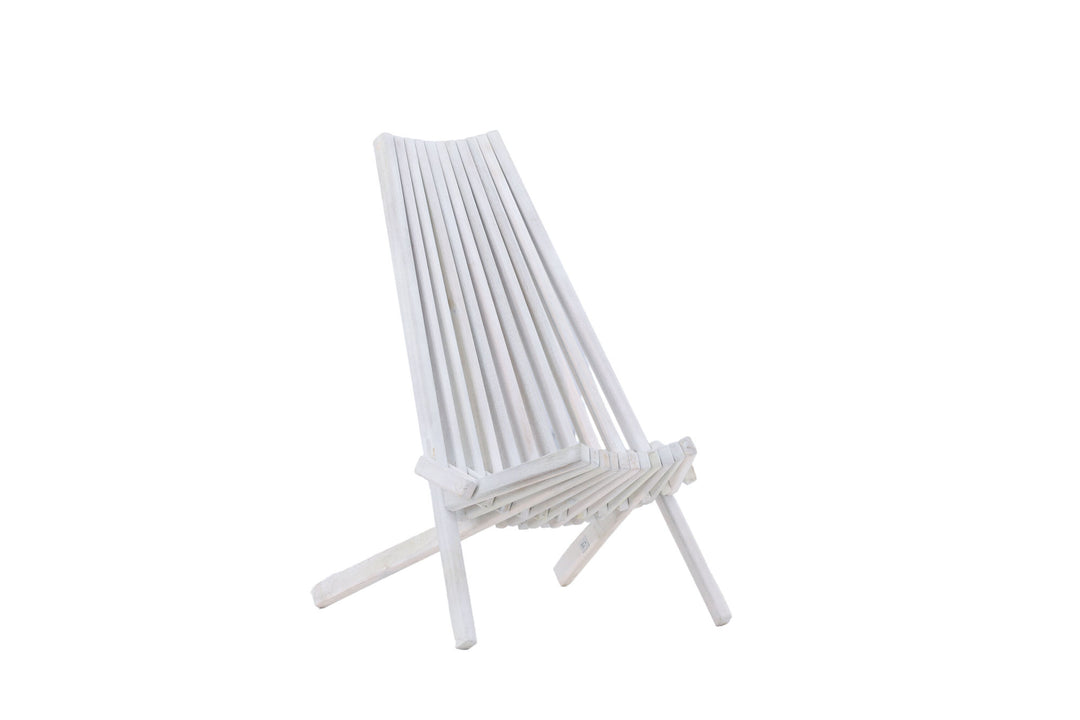 Venture Home Maja Lounge Chair - Acacia W/neckpillow - White wash