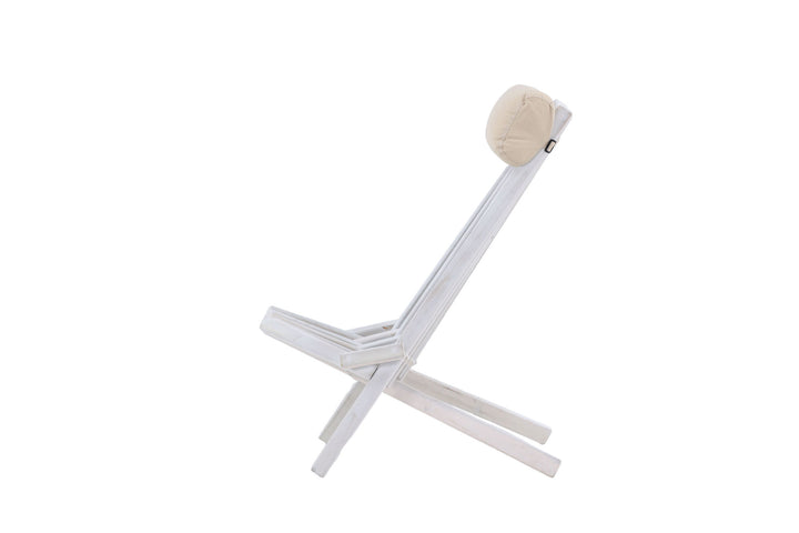 Venture Home Maja Lounge Chair - Acacia W/neckpillow - White wash