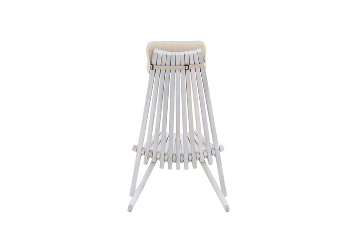 Venture Home Maja Lounge Chair - Acacia W/neckpillow - White wash