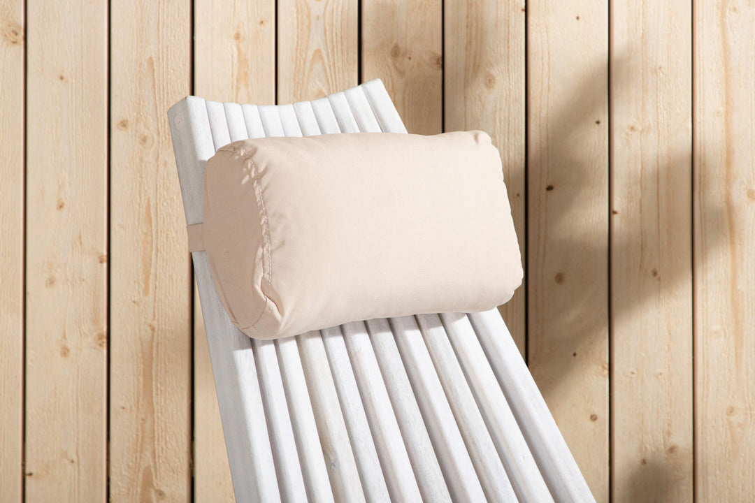 Venture Home Maja Lounge Chair - Acacia W/neckpillow - White wash