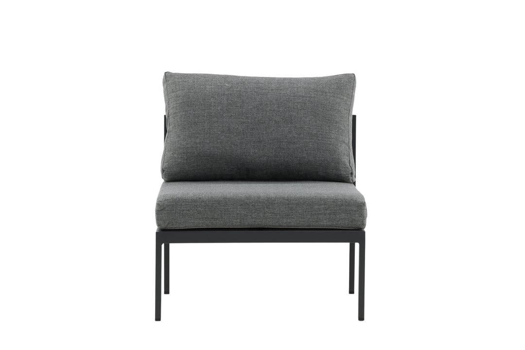 Venture Home Copacabana Middle Part - Black Alu / Grey Cushion