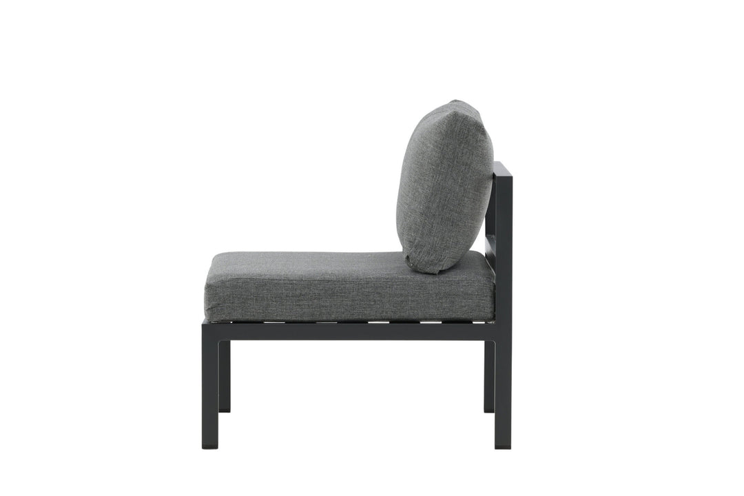 Venture Home Copacabana Middle Part - Black Alu / Grey Cushion