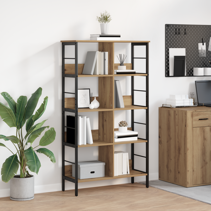 Bogreol Artisan Egetræ 82 x 32 x 144,5 cm Konstrueret træ